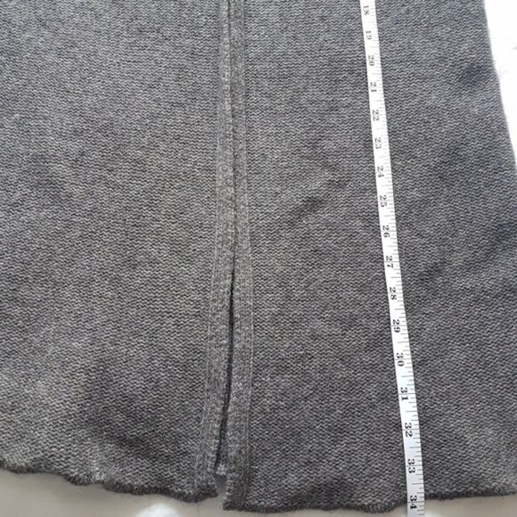 Tahari Wool Yak Blend Open Front Long Line Knit Cardigan Color Block  Sz M - Picture 13 of 15